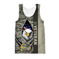 Eagle US Veteran 3D All Over Printed Hoodie AM24052108