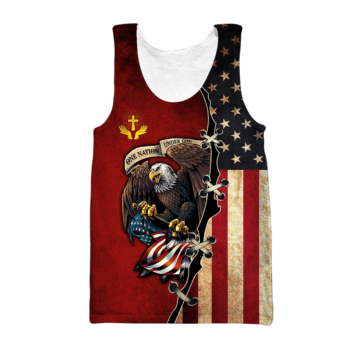 US Veteran-Jesus 3D All Over Printed Unisex Hoodie