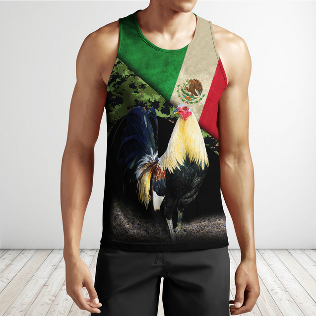 Rooster Mexico 3D All Over Printed Hoodie