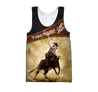 Customize Name Bull Riding 3D All Over Printed Unisex Shirts Cowboy