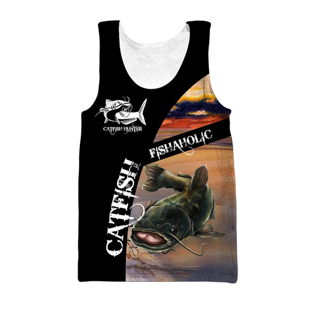 Catfish Chasing Lure Fishing Unique 3d print design shirts