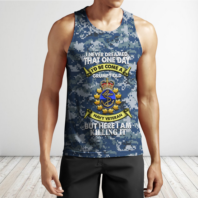 Canadian Navy Veteran 3D Printed Shirts MH15032103