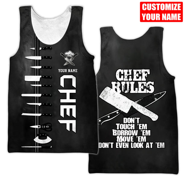 Custom Name Master Chef 3D All Over Printed Unisex Shirts