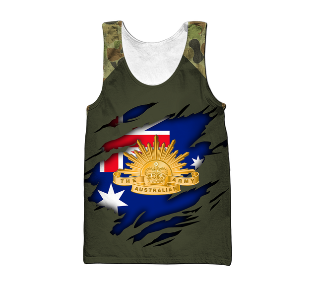 Personalized Australian Army Just The Tip I Promise 3D Printed Unisex Shirts TN