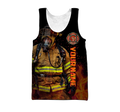 3D All Over Printed Firefighter  Unisex Shirts Custom Name XT