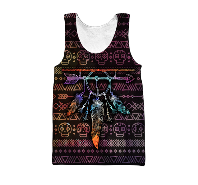 Premium Native American Feather  3D All Over Printed Shirts