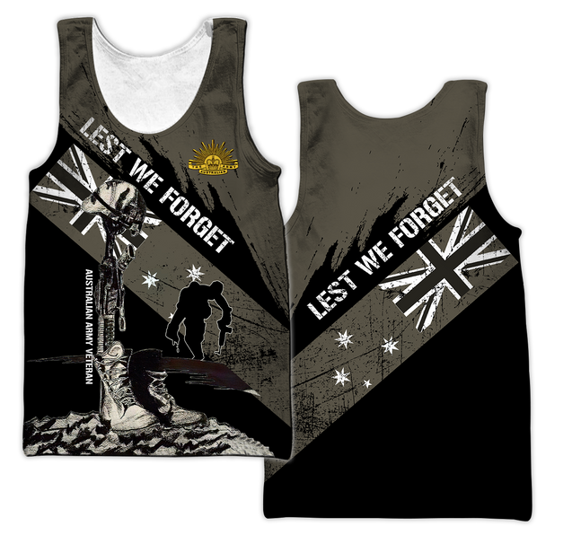 Personalized Australian Veteran 3D Printed Unisex Shirts TN