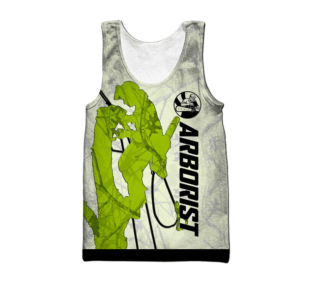 Premium Personalized 3D Printed Green Arborist Shirts