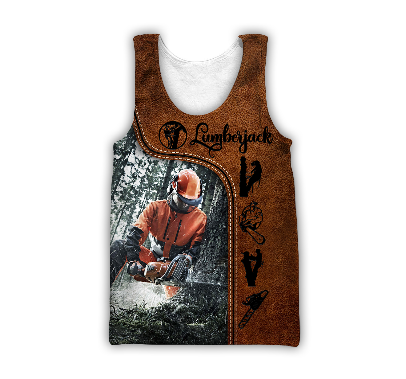 Premium 3D Printed Leather Pattern Lumberjack Shirts MEI