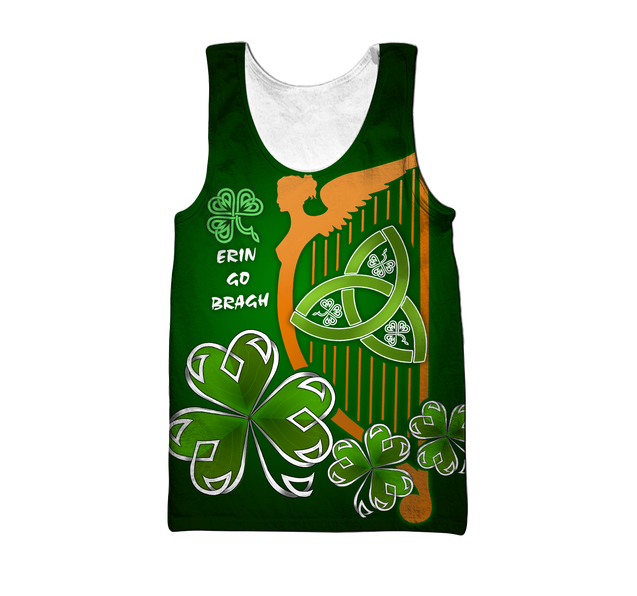 Premium Unisex Hoodie Irish St.Patrick Day The Harp The Shamrock And The Trinity ML