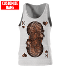 Customized name Native American 3D All Over Printed Unisex Shirts