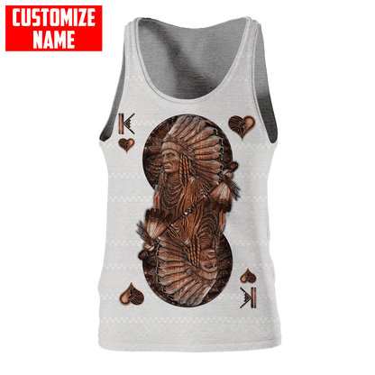 Customized name Native American 3D All Over Printed Unisex Shirts