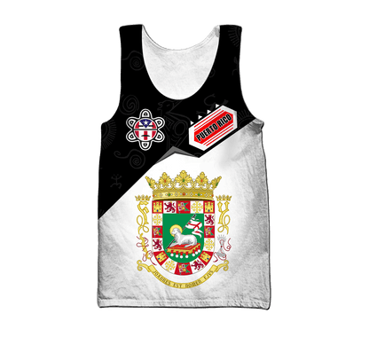 Customize Name Puerto Rico 3D All Over Printed Unisex Shirts