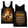 Jesus - The Lion And The Lamb 3D All Over Printed Shirts