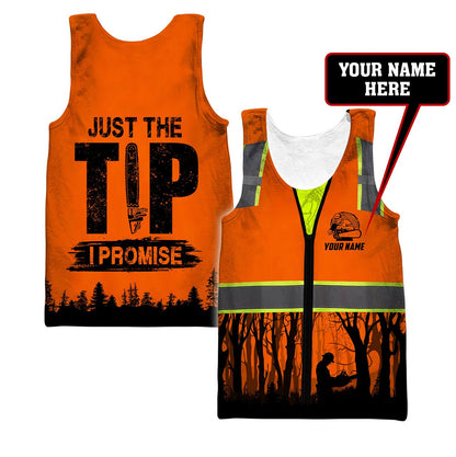 Premium Personalized 3D Printed Logger Safety Just The Tip MEI