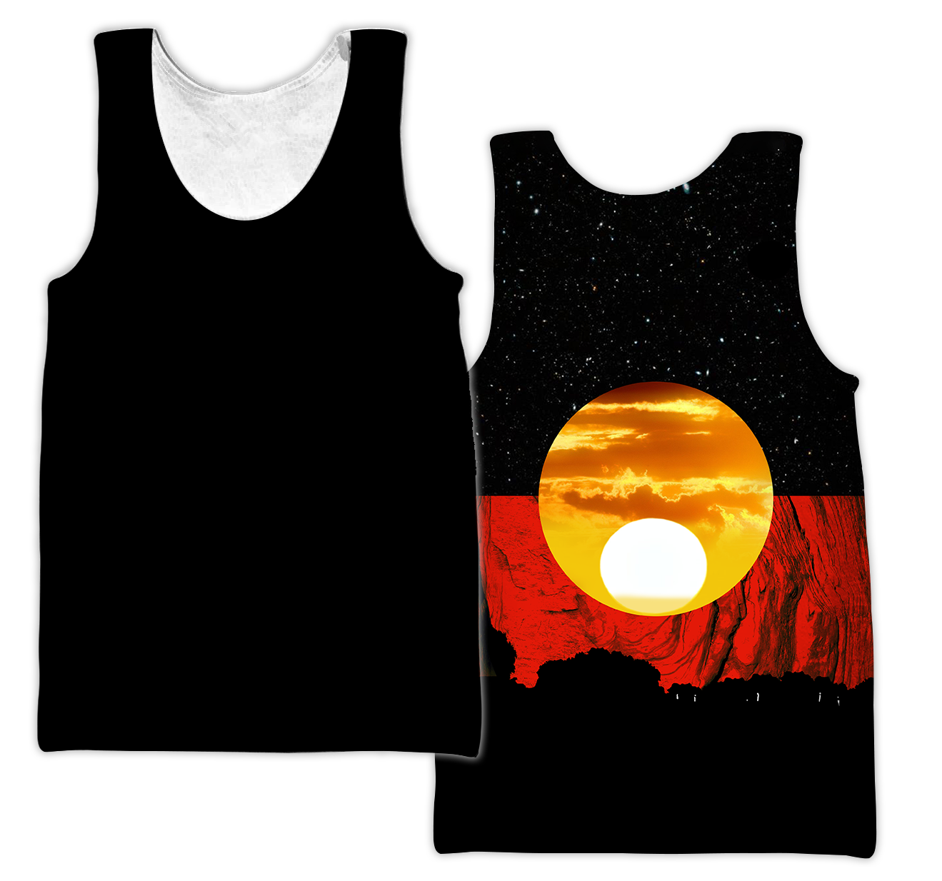 Australia Koori Kangaroo Aboriginal Flag™ All Over Print Hoodies HC