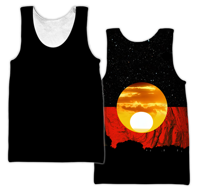 Australia Koori Kangaroo Aboriginal Flag™ All Over Print Hoodies HC