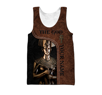 Custom name Pharaoh The God Ancient Egypt 3D design print shirts