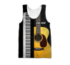 Piano Guitar Musical Instrument 3D All Over Printed Hoodie For Men And Women