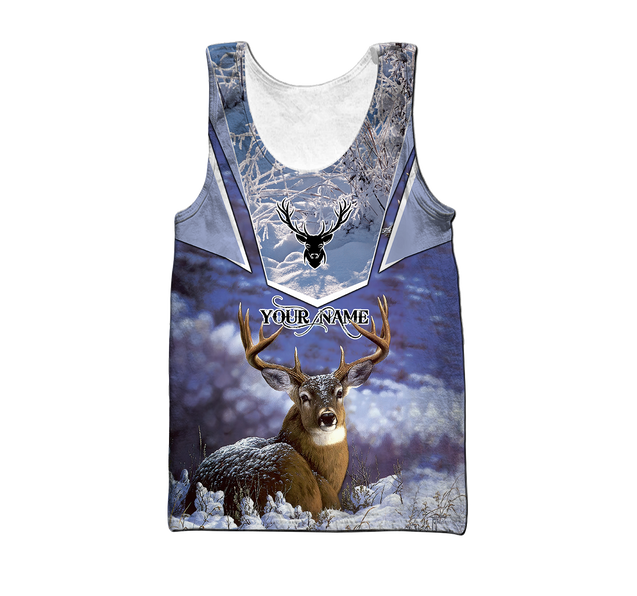 Persionalized Name - Love Deer 3D All Over Printed Unisex Shirts