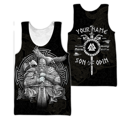 Customized Name Viking 3D All Over Printed Unisex Shirts
