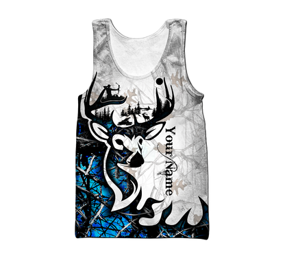 Deer Custom Name 3D Hoodie Shirt For Men And Women LAM