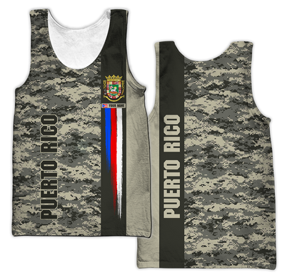 Customize Name Puerto Rico 3D All Over Printed Unisex Shirts