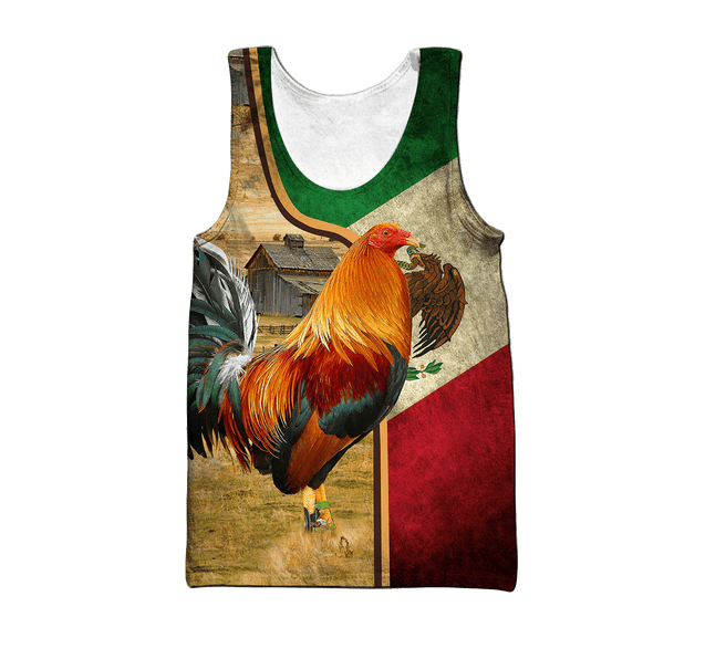 Rooster Mexico 3D All Over Printed Hoodie HHT29042103