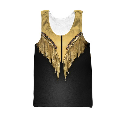 Native Cowboy Jacket No12 Cosplay 3D Over Printed Unisex Deluxe Hoodie ML