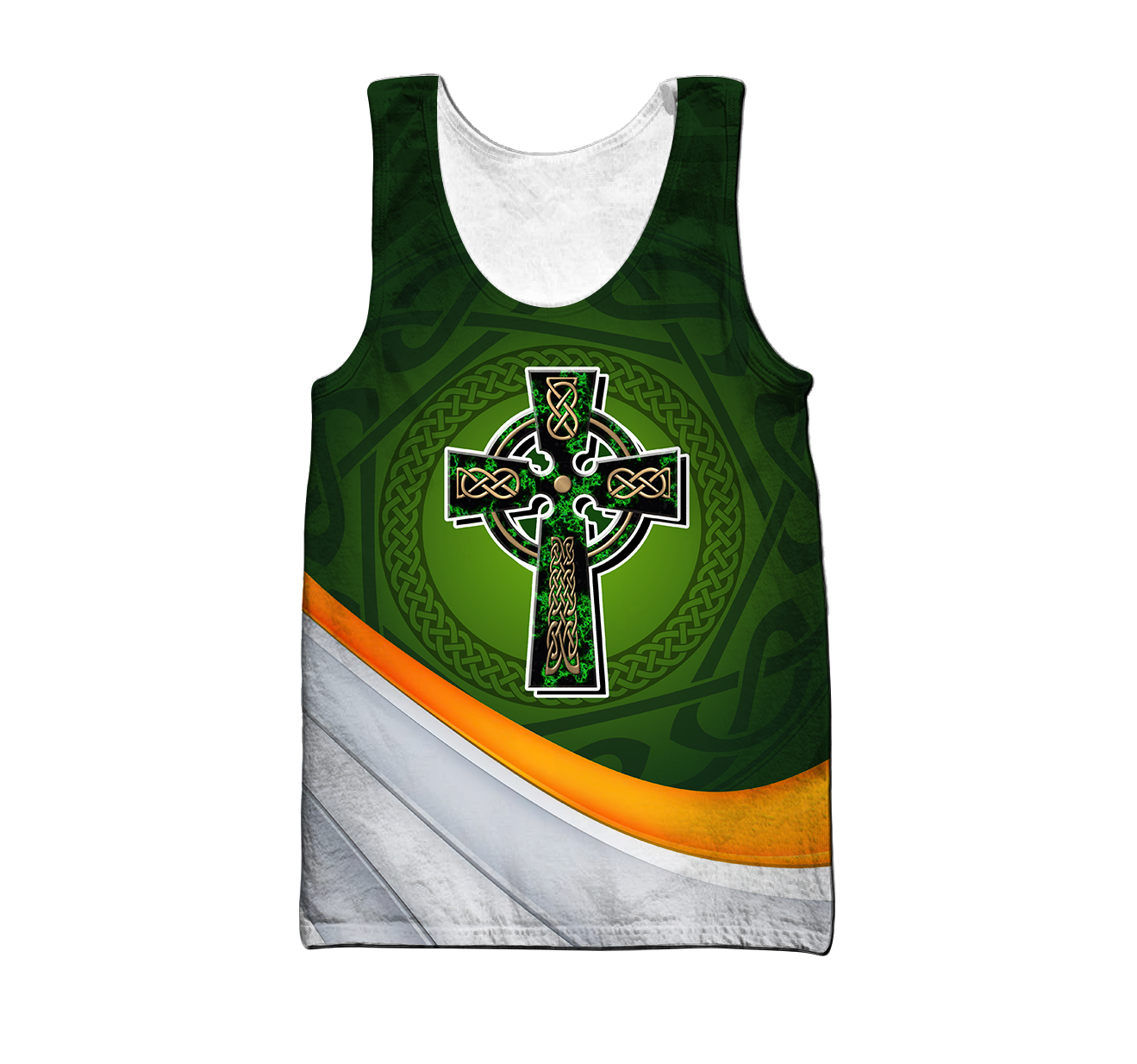 Irish St.Patrick Cross 3d hoodie shirt for men and women custom name