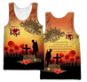 Premium Anzac Day Lest We Forget Poppy 3D Printed Unisex Shirts TN