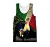 Rooster Mexico 3D All Over Printed Hoodie