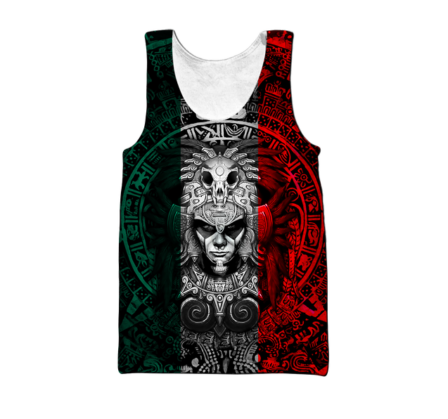 Aztec Warrior Mexico 3D All Over Printed Hoodie