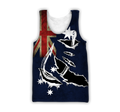 Custom name Hooked on fishing Australia design 3d print shirts