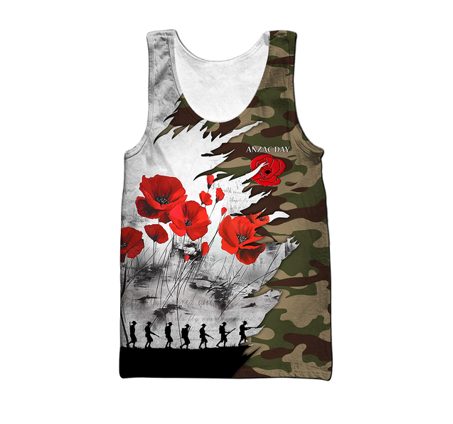 Premium Unisex Hoodie Poppy Flower Anzac Day ML