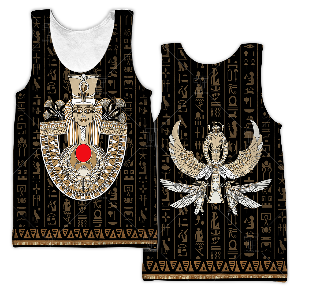 Ancient Egypt ver1 Painting Pattern 3D Tattoo Printed Shirts