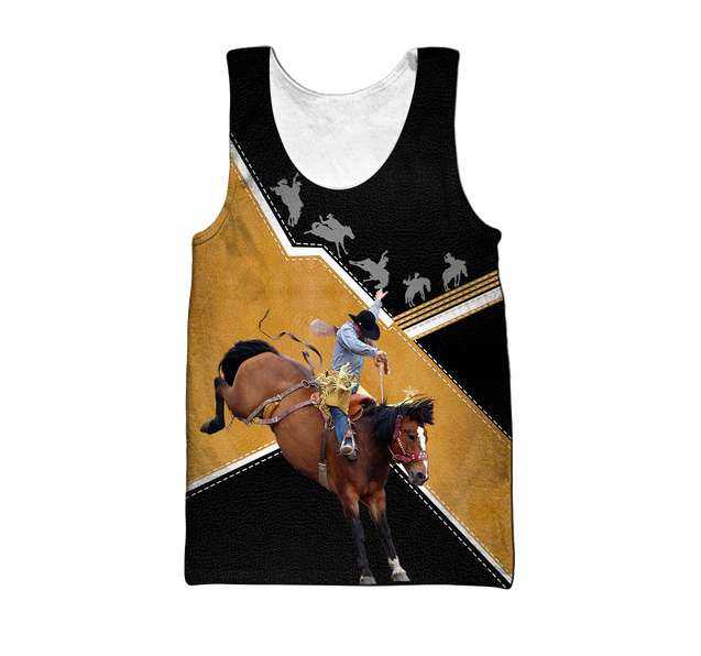 Personalized Name Rodeo 3D All Over Printed Unisex Shirts Bucking Horse