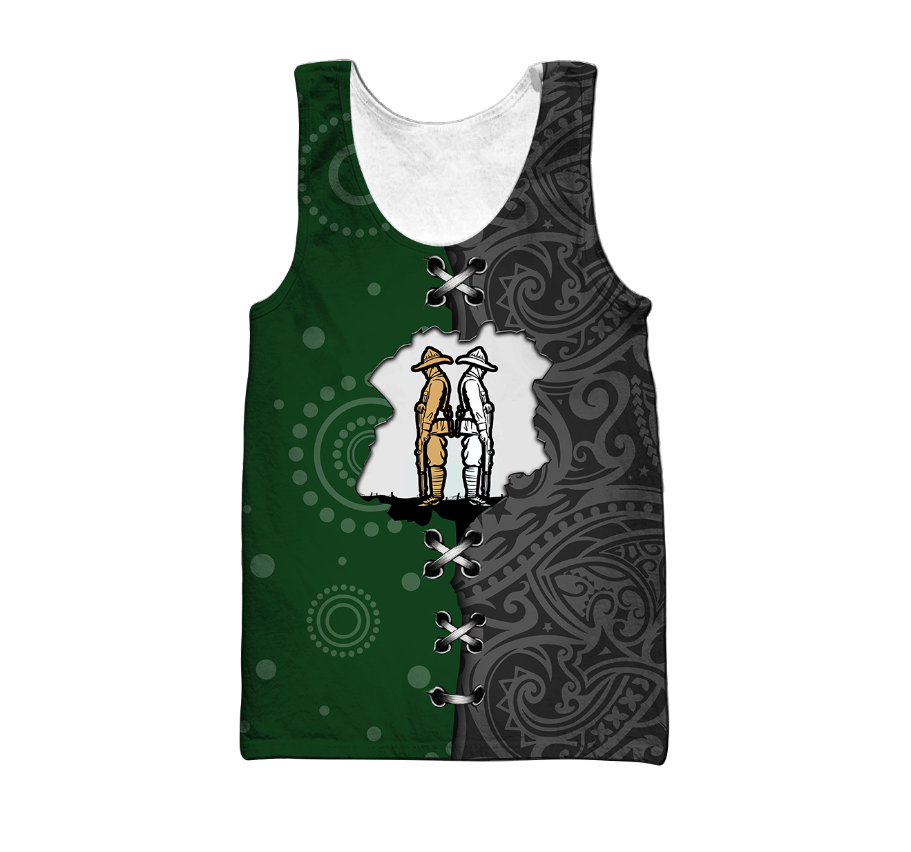 Remembrance Australia and Kiwi Soldier 3D print shirts