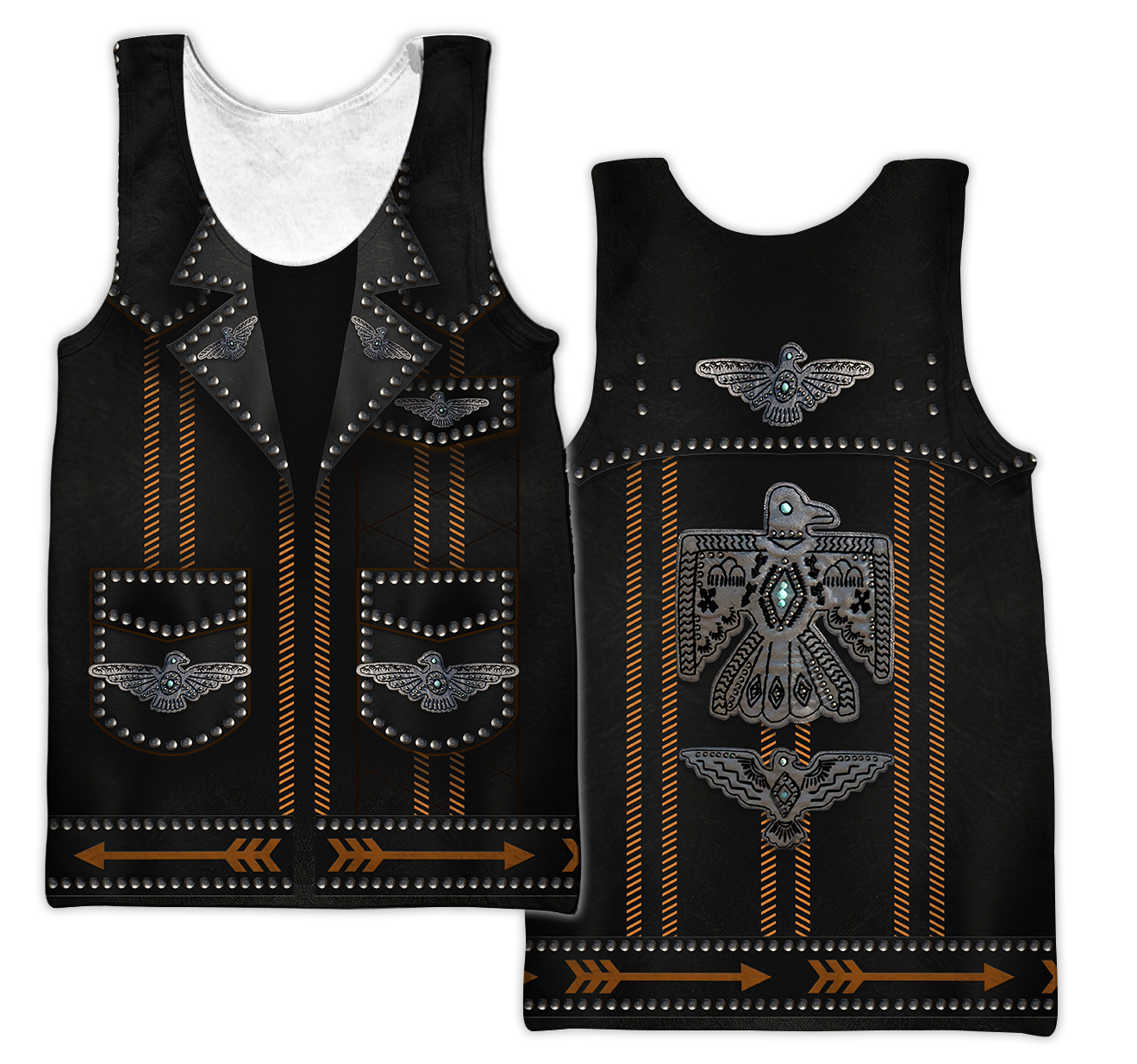 Native Cowboy Jacket No13 Cosplay 3D Over Printed Unisex Deluxe Hoodie ML