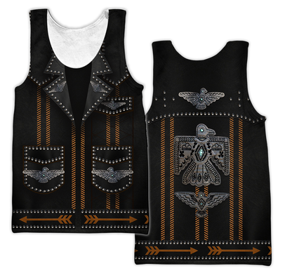 Native Cowboy Jacket No13 Cosplay 3D Over Printed Unisex Deluxe Hoodie ML