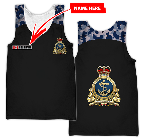 Personalized Name XT Canadian Navy 3D All Over Printed Shirts PD29032101