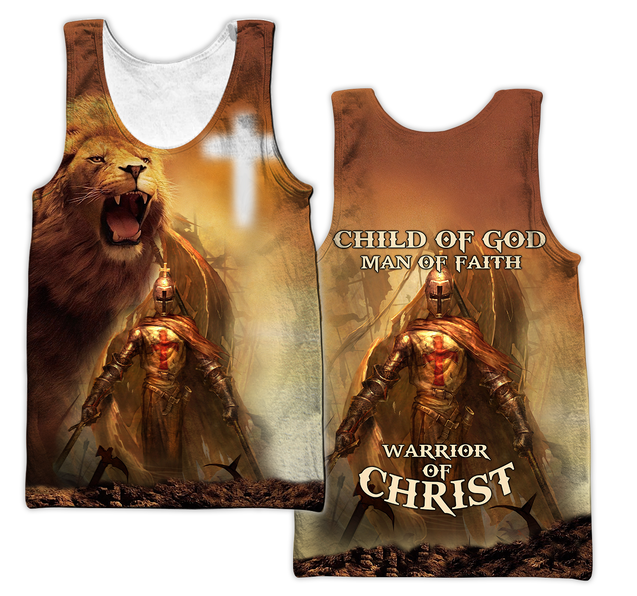 Lion Jesus Knight Templar 3D All Over Printed Shirts