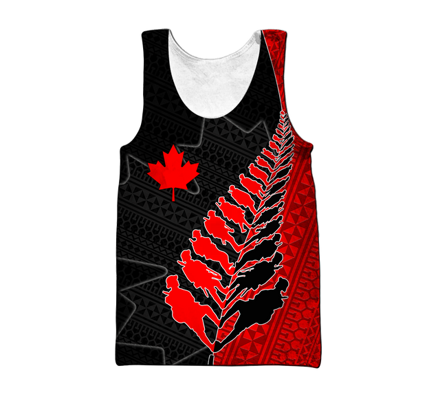 Custom Name XT Canadian Veteran - Remembrance Day 3D Printed Shirts TNA16032103