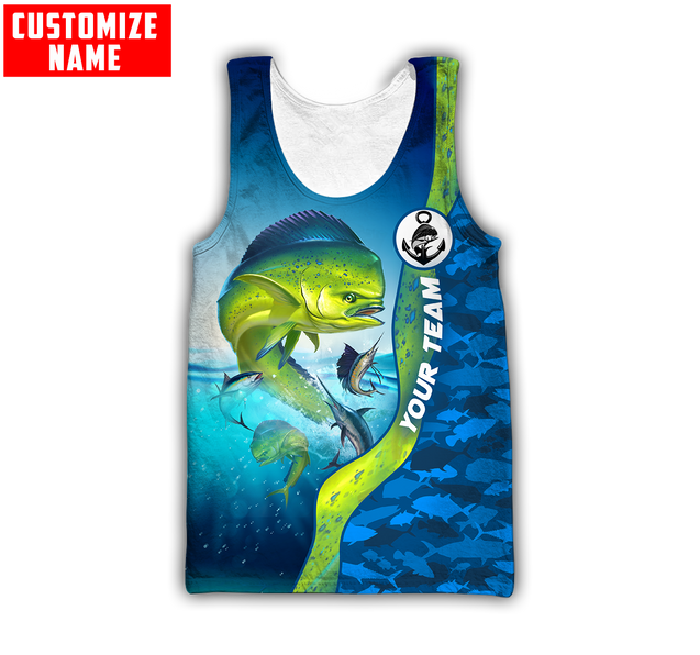 Custom name Mahi mahi fishing Team Billfish 3D Design Printed Shirts