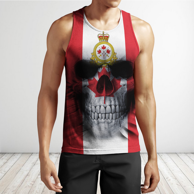 Canadian Army Skull Pullover 3D All Over Printed Shirts SN13032104