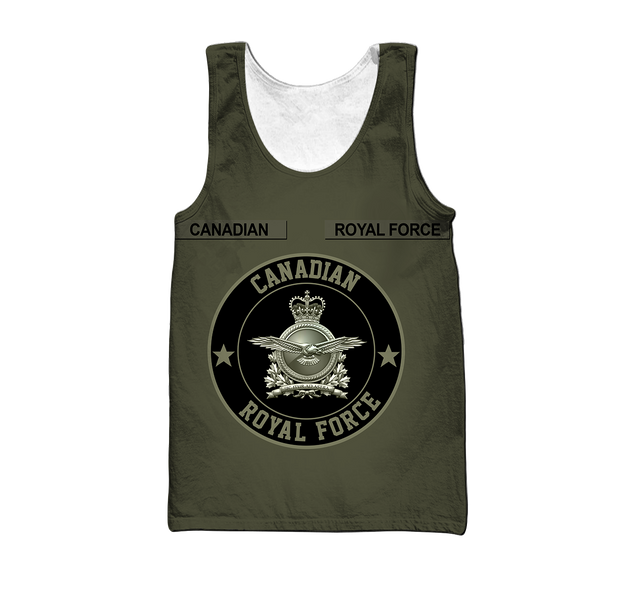 Personalized Name XT Canadian Royal Force Army 3D All Over Printed Shirts DA11032102