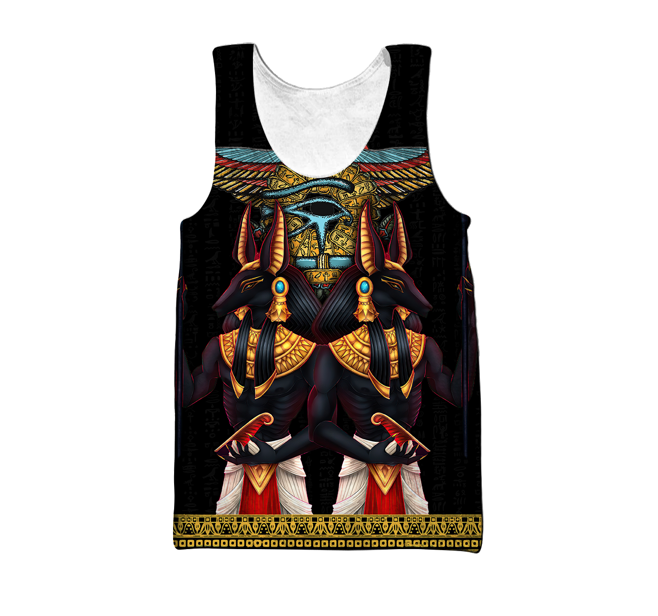 Anubis Horus eye and egyptian falcon 3D Shirts