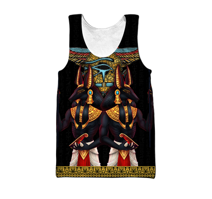 Anubis Horus eye and egyptian falcon 3D Shirts