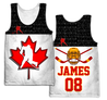 3D All Over Printed Hockey Canada Unisex Shirts Custom Name Custom number  XT