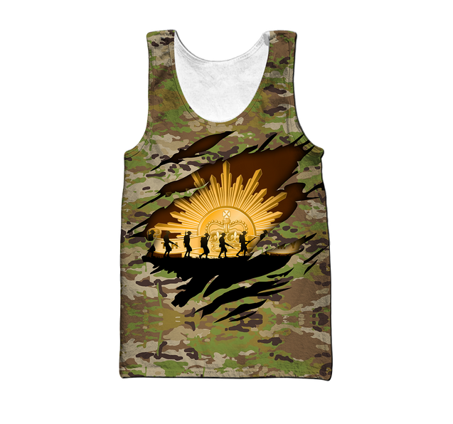 Premium Personalized Anzac Day Australian Army 3D All Over Printed Unisex Shirts TN